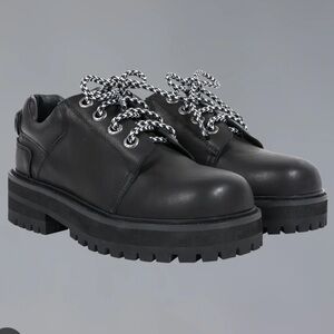 Unif - Zoe Black Women's Lace-Up Shoes